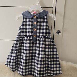 Penelope Mack Blue and White Sundress with Peter Pan Collar